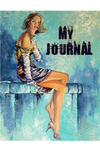 My Journal: 365 Lined Pages, Large Size 8 1/2