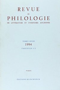 Revue de Philologie 1994/T68,1,2