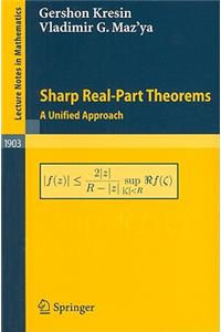 Sharp Real-Part Theorems