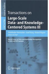 Transactions on Large-Scale Data- And Knowledge-Centered Systems III