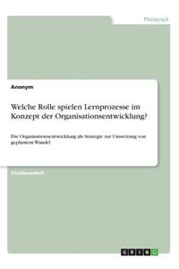 Welche Rolle spielen Lernprozesse im Konzept der Organisationsentwicklung?