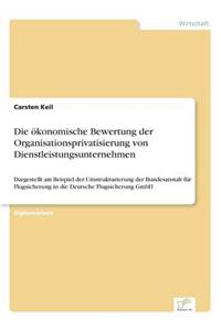 Die ökonomische Bewertung der Organisationsprivatisierung von Dienstleistungsunternehmen