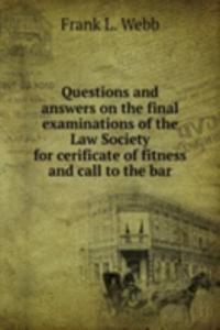 QUESTIONS AND ANSWERS ON THE FINAL EXAM