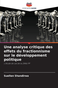 analyse critique des effets du fractionnisme sur le développement politique