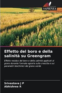 Effetto del boro e della salinità su Greengram