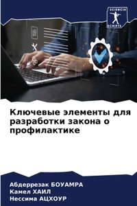 Ключевые элементы для разработки закона