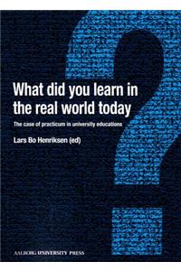 What Did You Learn in the Real World Today?: The case of practicum in university education