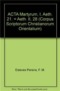 Acta martyrum, I
