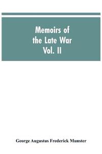 Memoirs of the Late War