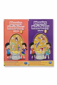 Navneet Phonics made Easy activity Book -1 and 2 - For Kindergarten Kids- Develops Essential Skills