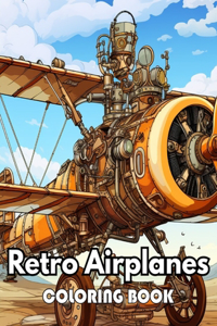 Retro Airplanes Coloring Book