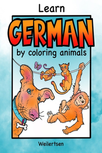 Learn German by coloring animals