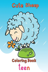 Cute Sheep Coloring Book Teen