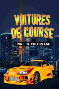 Voitures de course Livre de coloriage