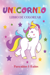 Unicornio Libro de Colorear para Niños de 4 a 8 Años