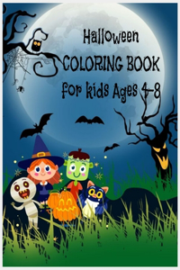 Halloween Coloring Book for Kids ages 4-8
