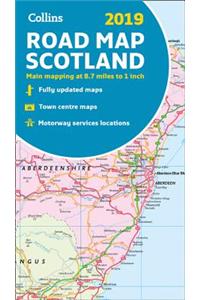 2019 Collins Road Map Scotland