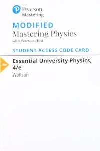 Modified Mastering Physics with Pearson Etext -- Valuepack Access Card -- For Essential University Physics