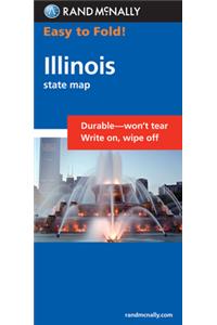 Rand McNally Easy to Fold: Illinois (Laminated Fold Map)