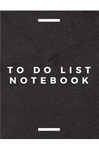 To Do List Notebook