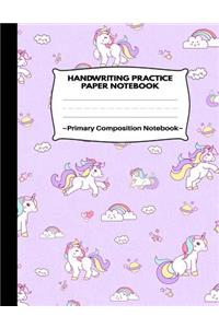 Handwriting Practice Paper Notebook Primary Composition Notebook