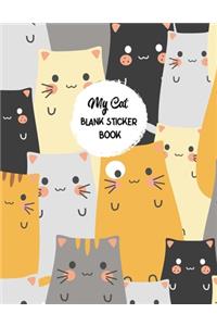 My Cat Blank Sticker Book