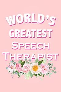 World's Greatest Speech Therapist