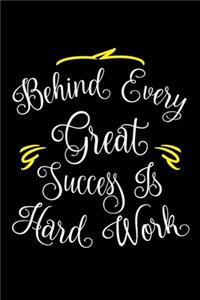 Behind Every Great Success is Hard work