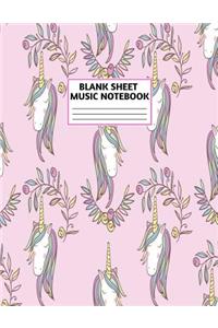 Blank Sheet Music Notebook