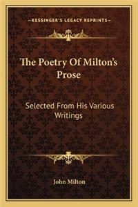 Poetry Of Milton's Prose