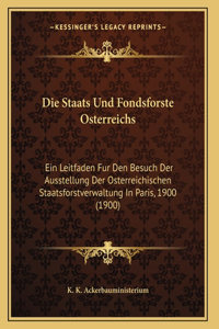 Staats Und Fondsforste Osterreichs