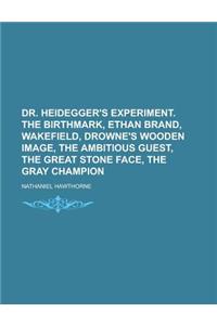 Dr. Heidegger's Experiment. the Birthmark, Ethan Brand, Wakefield, Drowne's Wooden Image, the Ambitious Guest, the Great Stone Face, the Gray Champion
