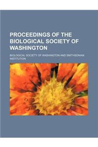 Proceedings of the Biological Society of Washington