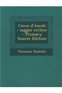 Cecco D'Ascoli