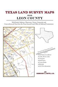 Texas Land Survey Maps for Leon County