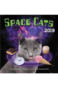 Space Cats 2019: 16-Month Calendar - September 2018 Through December 2019
