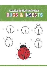 Easy step-by-step How to Draw Insects and Bugs