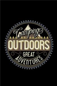 Camping outdoors. Great adventure