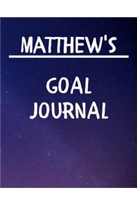 Matthew's Goal Journal