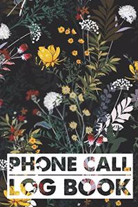 Phone Call Log Book