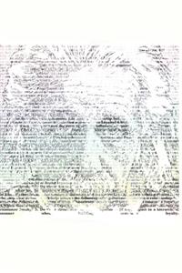 Albert Einstein's Portrait Made out of Words - Blank Lined Notebook