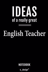 Notebook for English Teachers / English Teacher