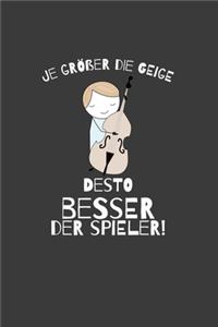 Je größer die Geige desto besser der Spieler