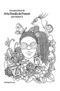 Livro para Colorir de Arte Doodle de Frenesi para Adultos 3