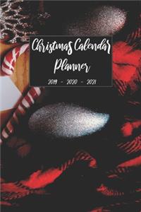 Christmas Calendar Planner 2019 2020 2021