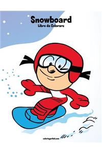 Snowboard Libro da Colorare 1