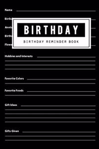 Birthday Reminder Book