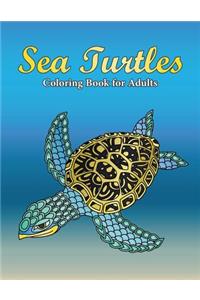 Sea Turtles Coloring Book for Adults