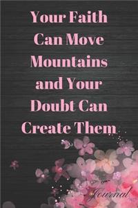 Your Faith Can Move Mountains and Your Doubt Can Create Them