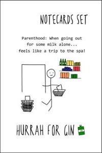 Hurrah For Gin: Notecard Set